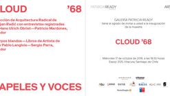 Opening of CLOUD68-Papers and Voices in Santiago